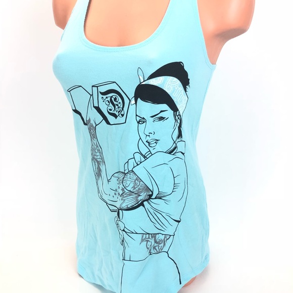 Women’s fitness razor back tank top - Picture 3 of 8